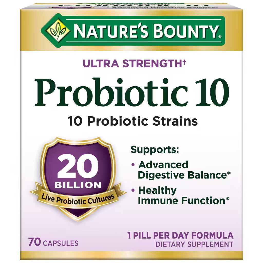 【直播】Nature's Bounty LX102062 益生菌10 膠囊 (70粒裝)