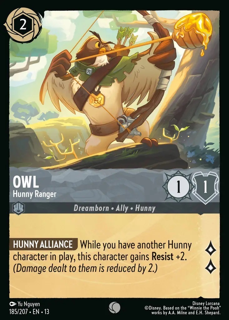185/207·EN·13 Owl - Hunny Ranger (Common)