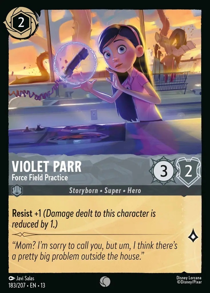 183/207·EN·13 Violet Parr - Force Field Practice (Common)