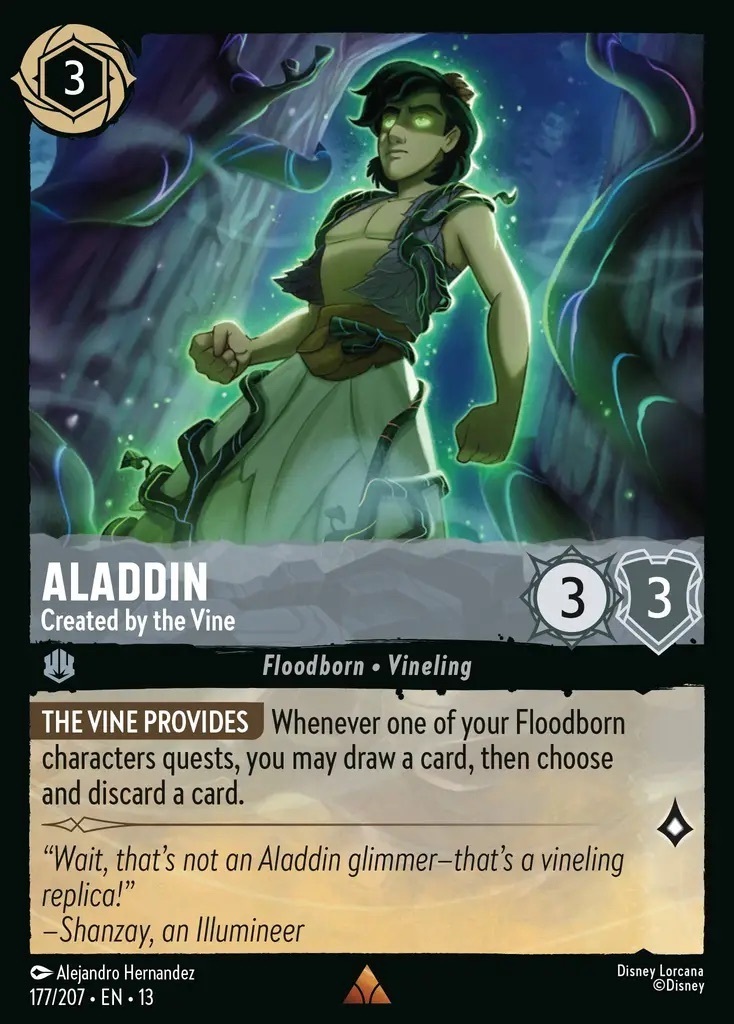 177/207·EN·13 Aladdin - Created by the Vine (Rare)
