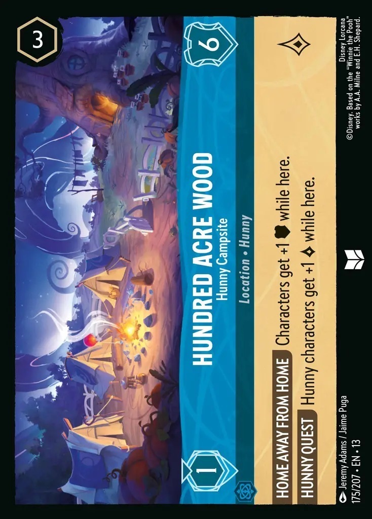 175/207·EN·13 Hundred Acre Wood - Hunny Campsite (Uncommon)
