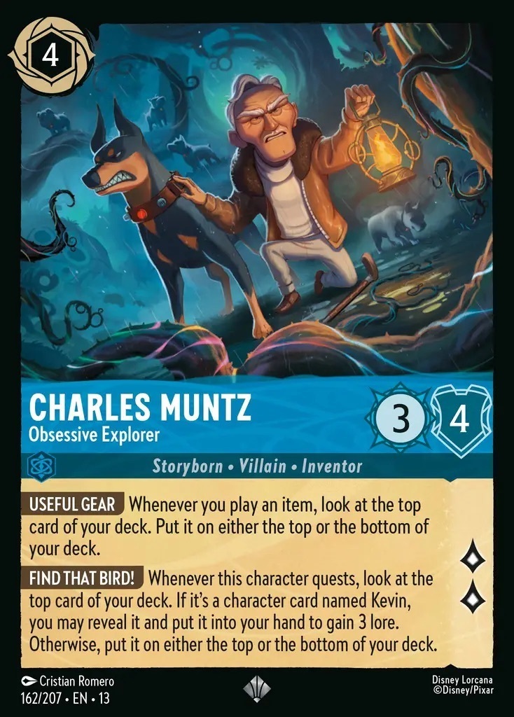 162/207·EN·13 Charles Muntz - Obsessive Explorer (Super Rare)