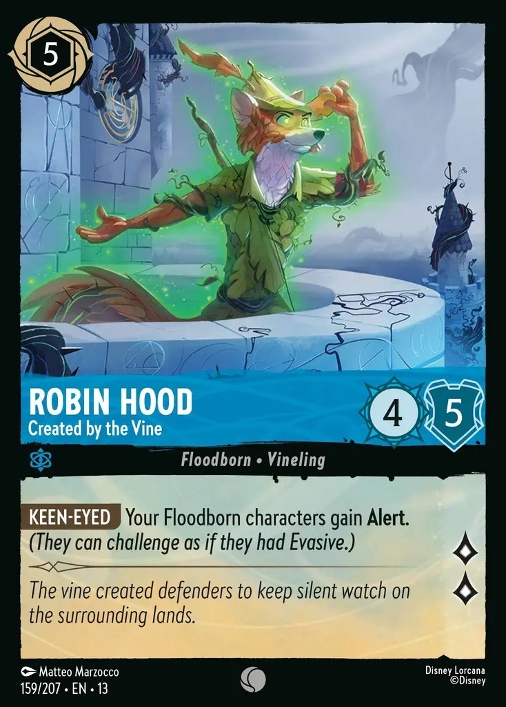 159/207·EN·13 Robin Hood - Created by the Vine (Common)