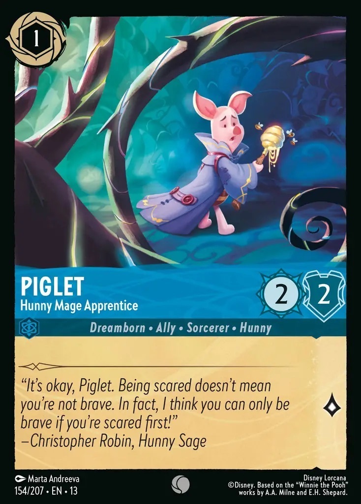154/207·EN·13 Piglet - Hunny Mage Apprentice (Common)