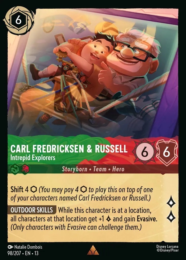 98/207·EN·13 Carl Fredricksen & Russell - Intrepid Explorers (Rare)