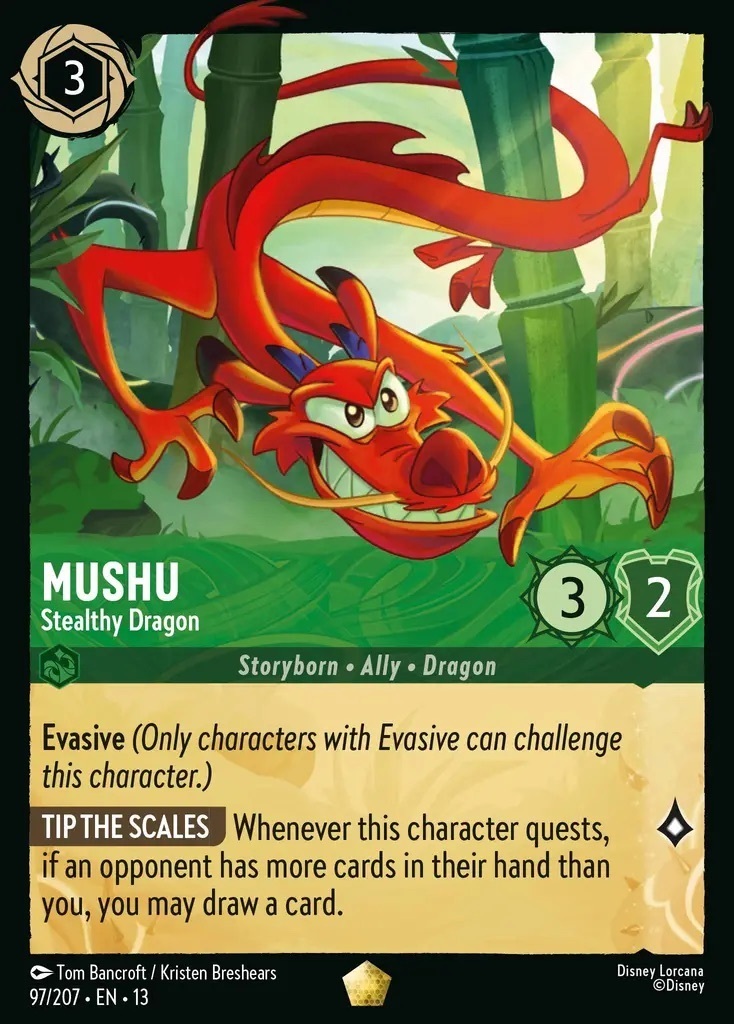 97/207·EN·13 Mushu - Stealthy Dragon (Legendary)
