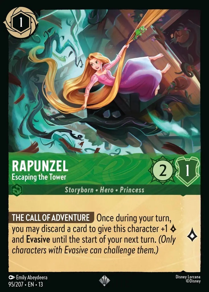 95/207·EN·13 Rapunzel - Escaping the Tower (Super Rare)