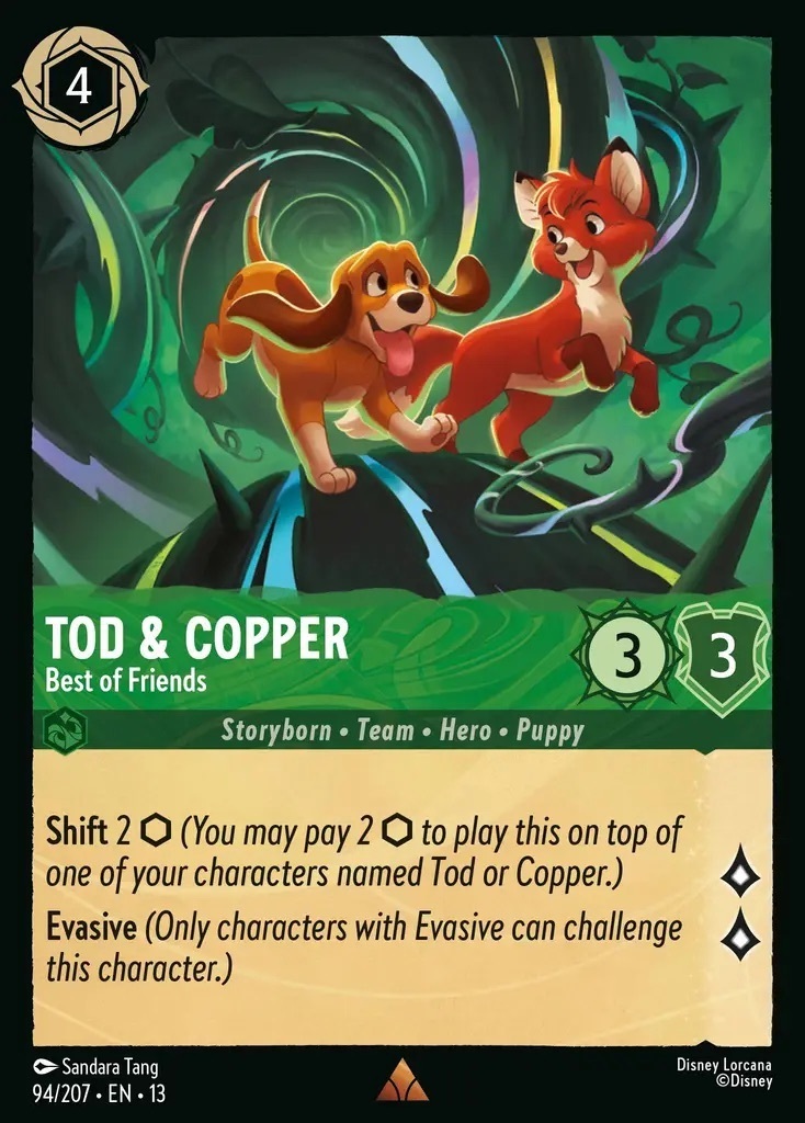 94/207·EN·13 Tod & Copper - Best of Friends (Rare)