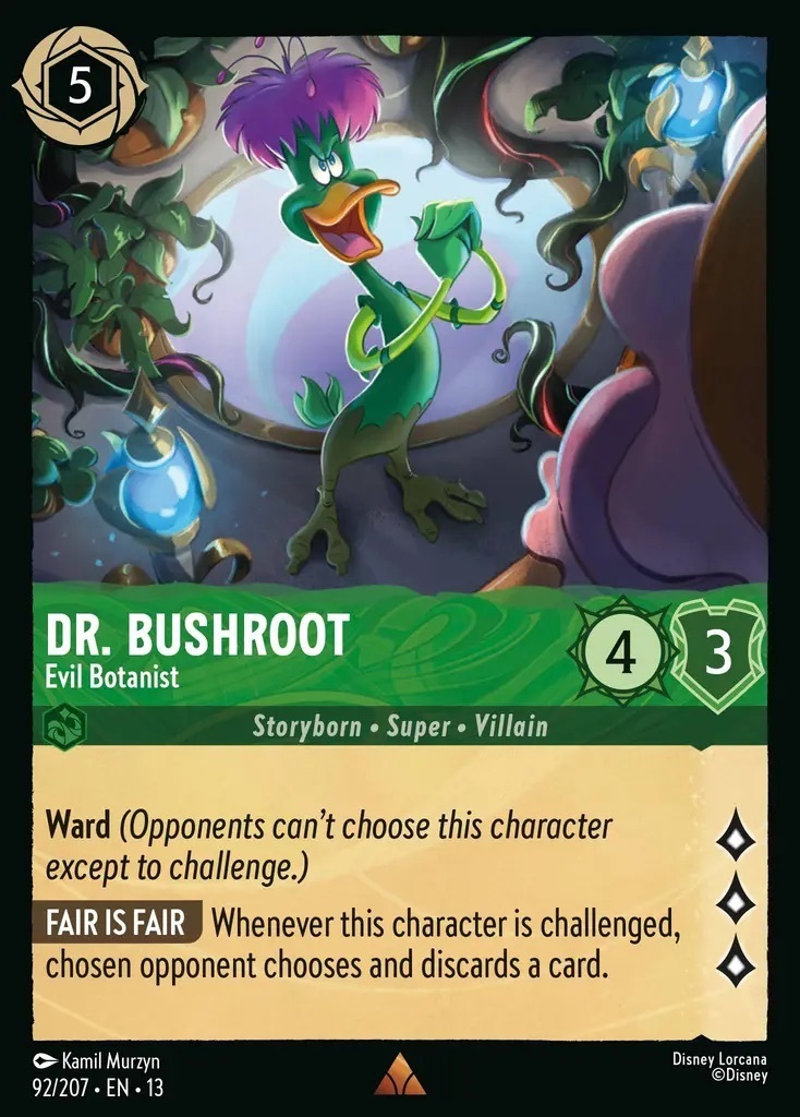 92/207·EN·13 Dr. Bushroot - Evil Botanist (Rare)