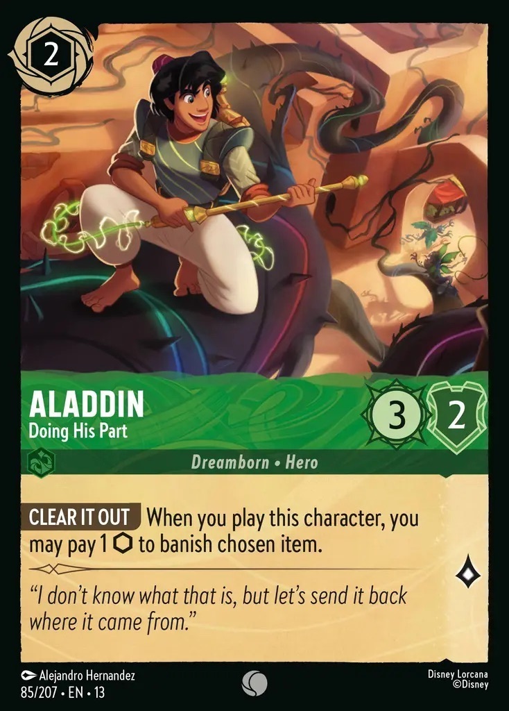85/207·EN·13 Aladdin - Doing His Part (Common)
