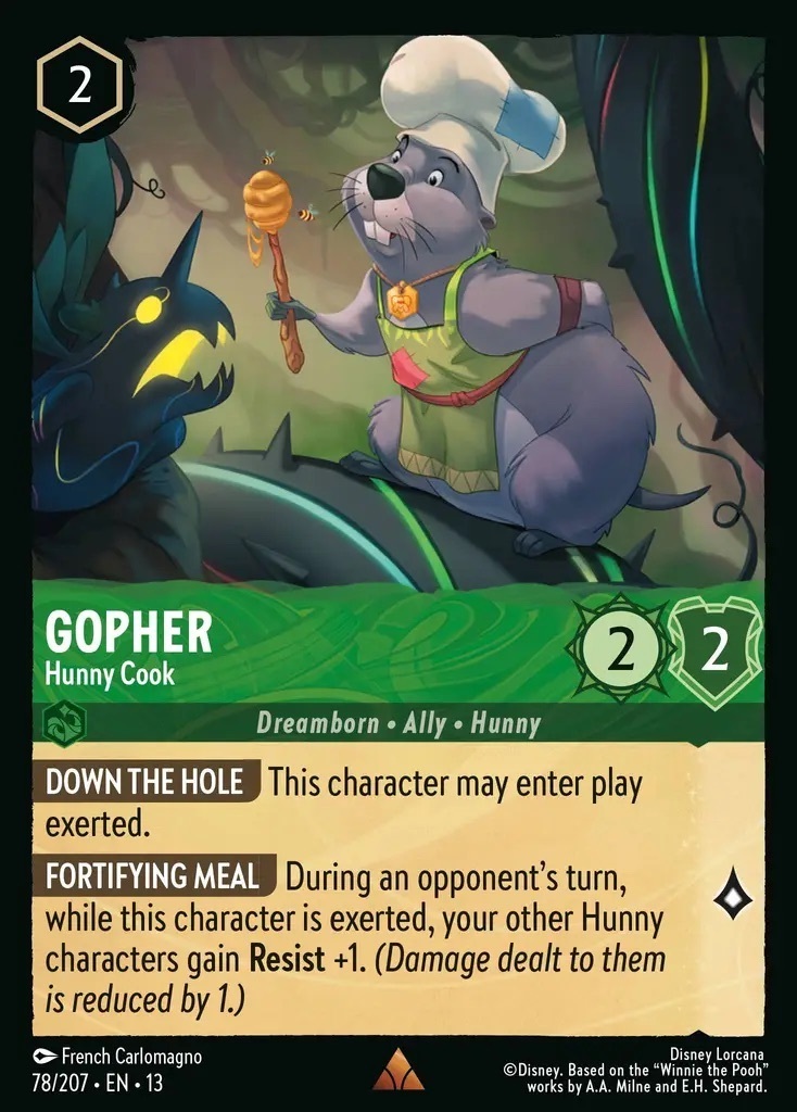 78/207·EN·13 Gopher - Hunny Cook (Rare)