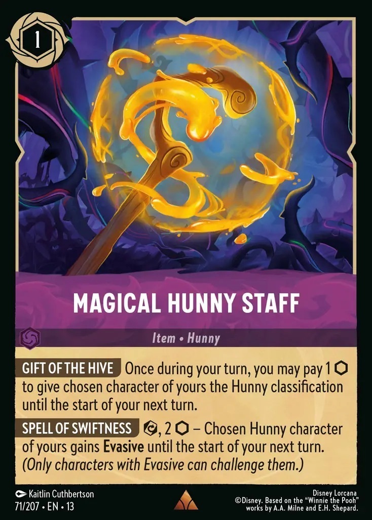 71/207·EN·13 Magical Hunny Staff (Rare)