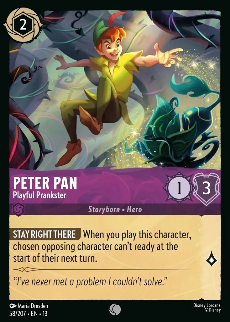 58/207·EN·13 Peter Pan - Playful Prankster (Common)