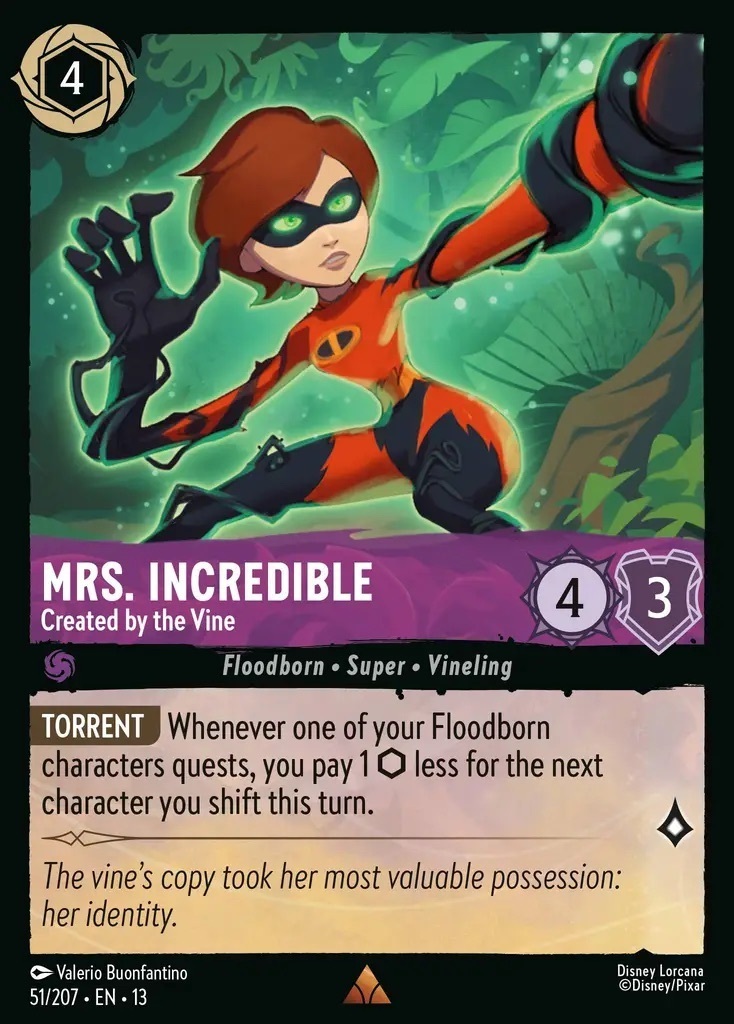 51/207·EN·13 Mrs. Incredible - Created by the Vine (Rare)