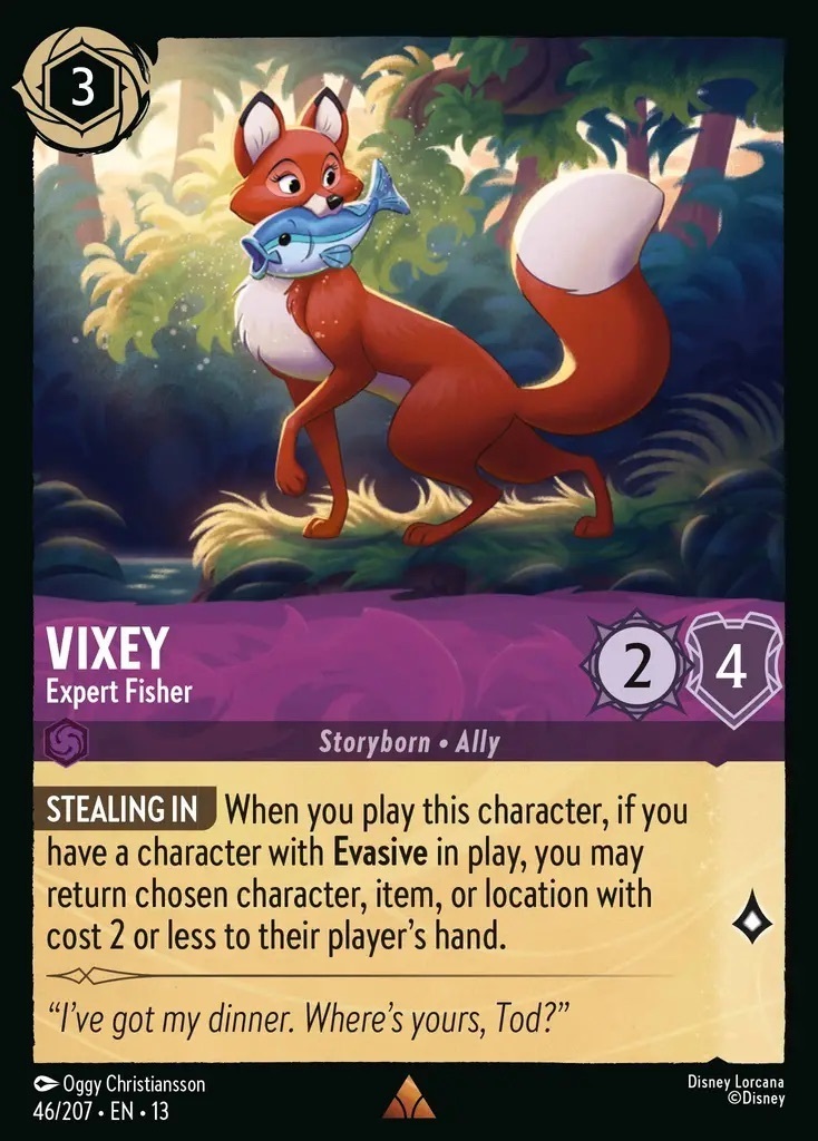 46/207·EN·13 Vixey - Expert Fisher (Rare)