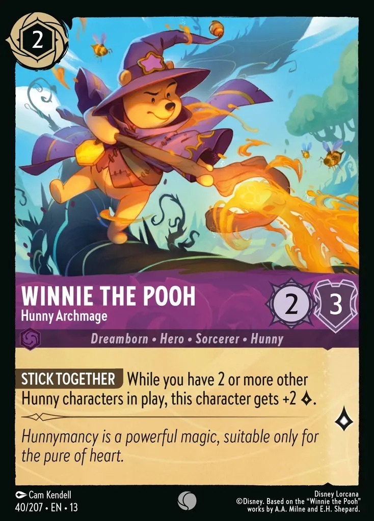 40/207·EN·13 Winnie the Pooh - Hunny Archmage (Common)