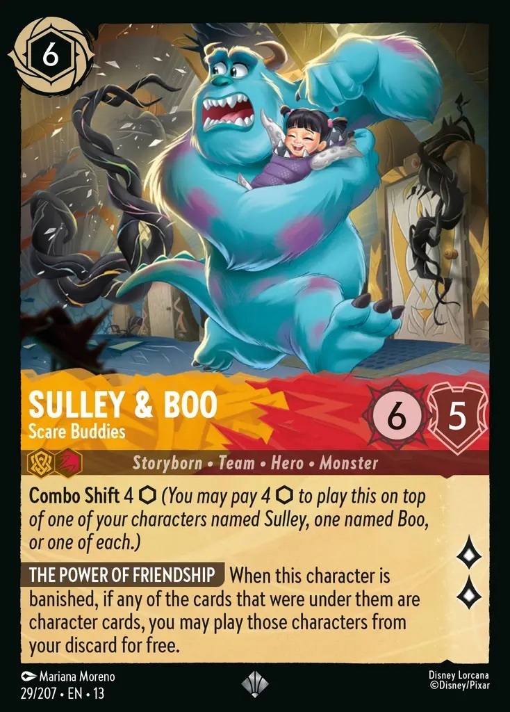 29/207·EN·13 Sulley & Boo - Scare Buddies (Super Rare)