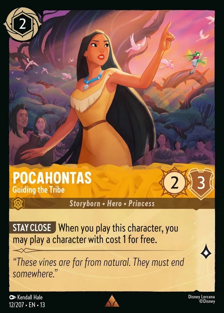 12/207·EN·13 Pocahontas - Guiding the Tribe (Rare)