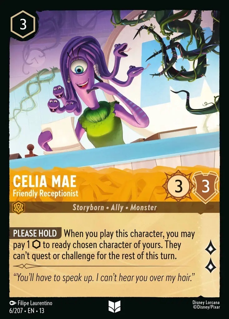 6/207·EN·13 Celia Mae - Friendly Receptionist (Uncommon)