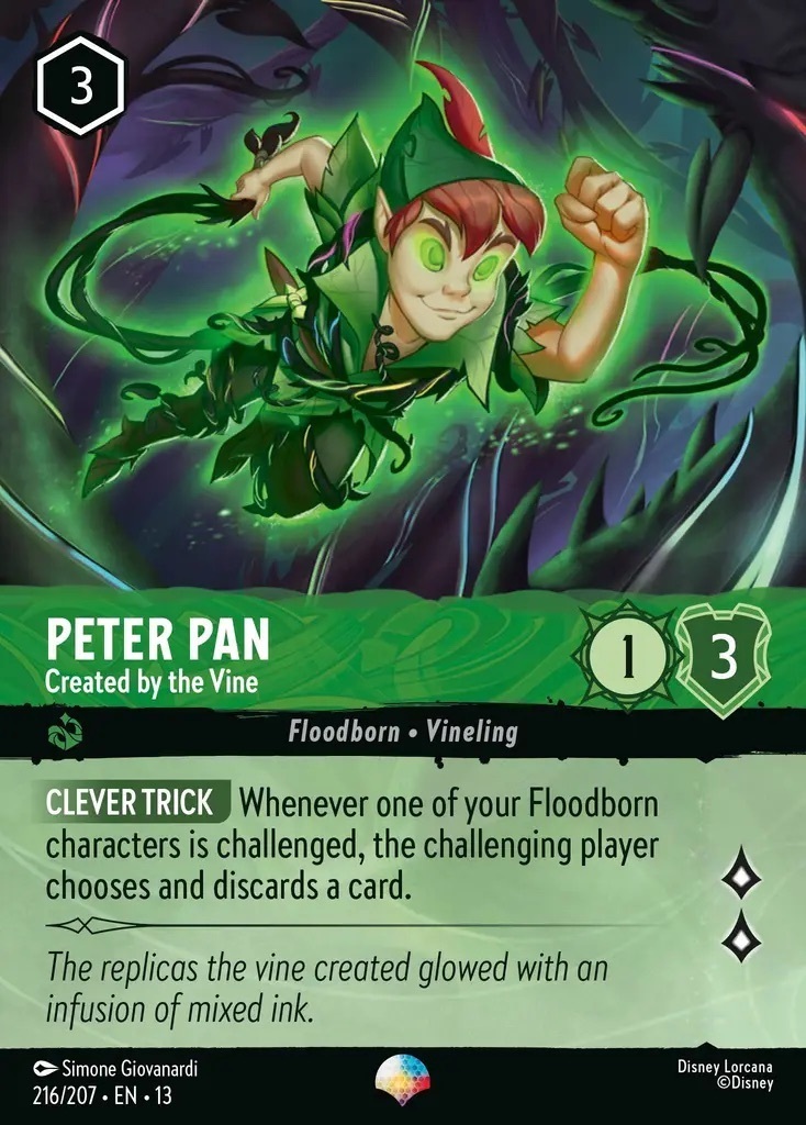 216/207·EN·13 Peter Pan - Created by the Vine (Epic)