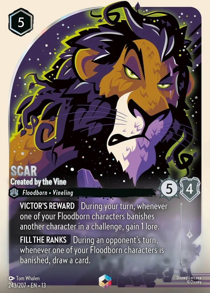 243/207·EN·13 Scar - Created by the Vine (Enchanted)