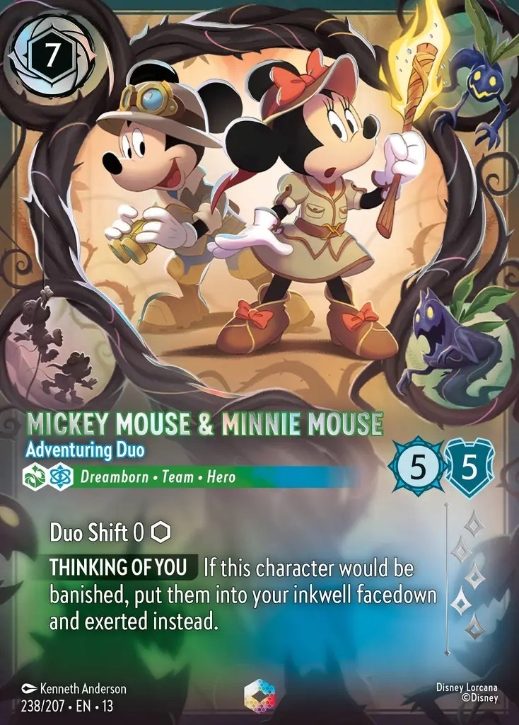 238/207·EN·13 Mickey Mouse & Minnie Mouse - Adventuring Duo (Enchanted)