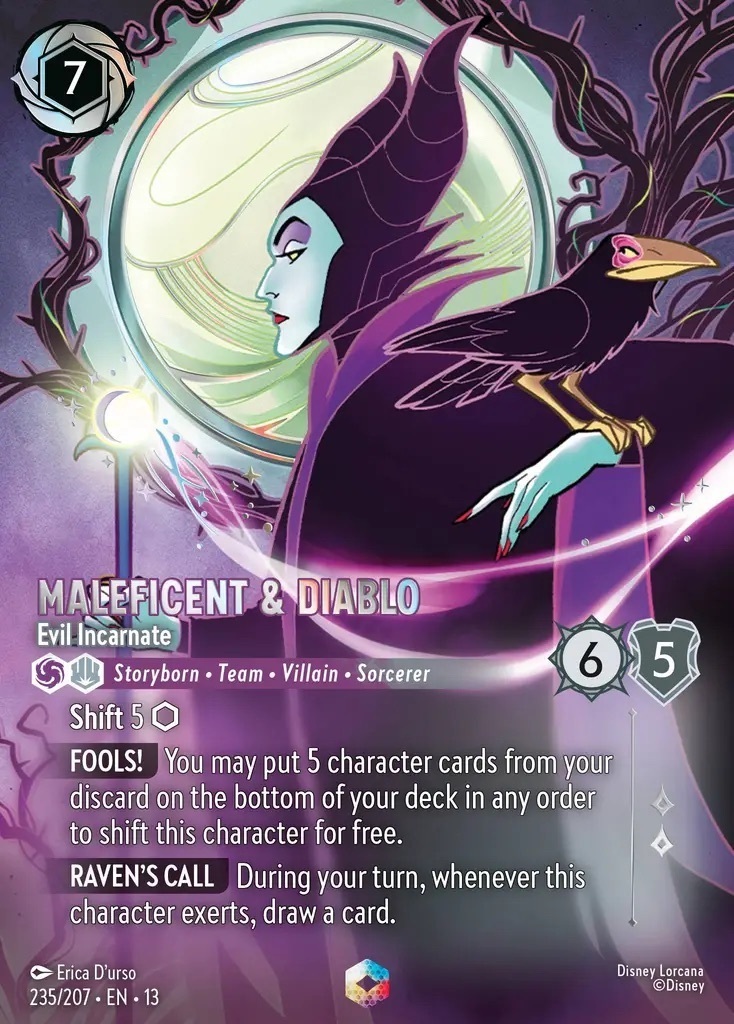 235/207·EN·13 Maleficent & Diablo - Evil Incarnate (Enchanted)
