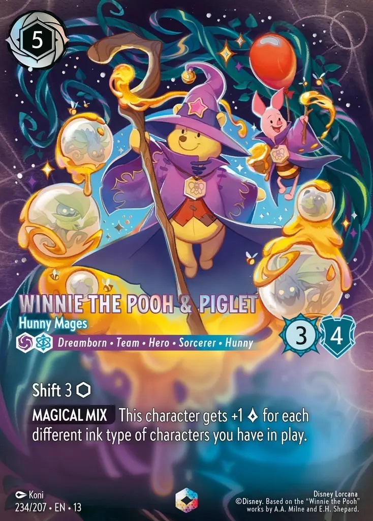 234/207·EN·13 Winnie the Pooh & Piglet - Hunny Mages (Enchanted)