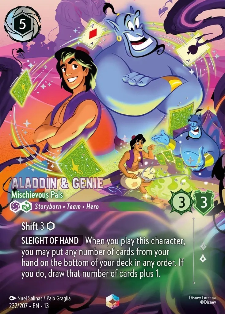 232/207·EN·13 Aladdin & Genie - Mischievous Pals (Enchanted)
