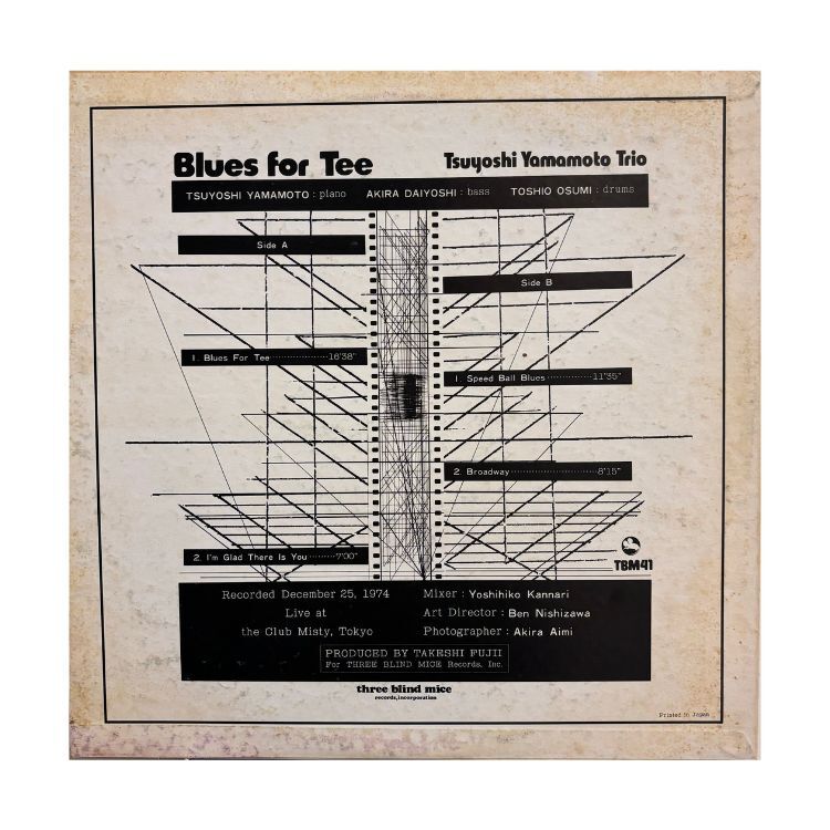 山本剛– Blues For Tee 首版