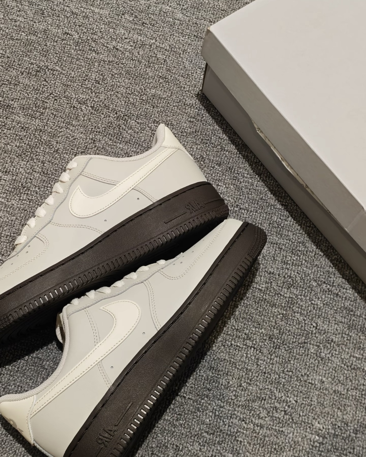 (現貨) Nike Air Froce 1 Low - Bone Black