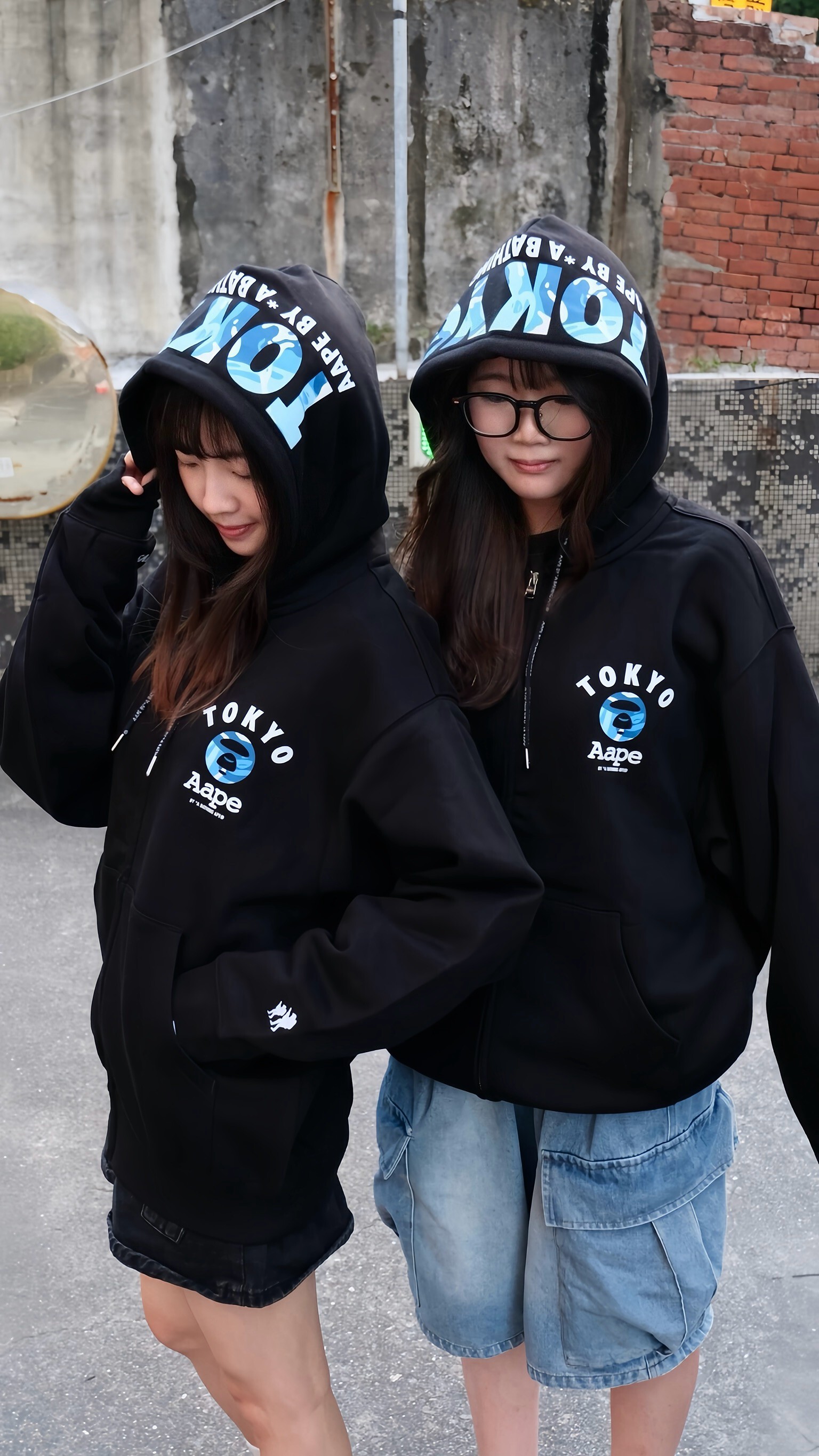 Aape TOKYO ZIP UP HOODIE 東京 限定 黑色 連帽 外套 AAPSWM30019XR 30019