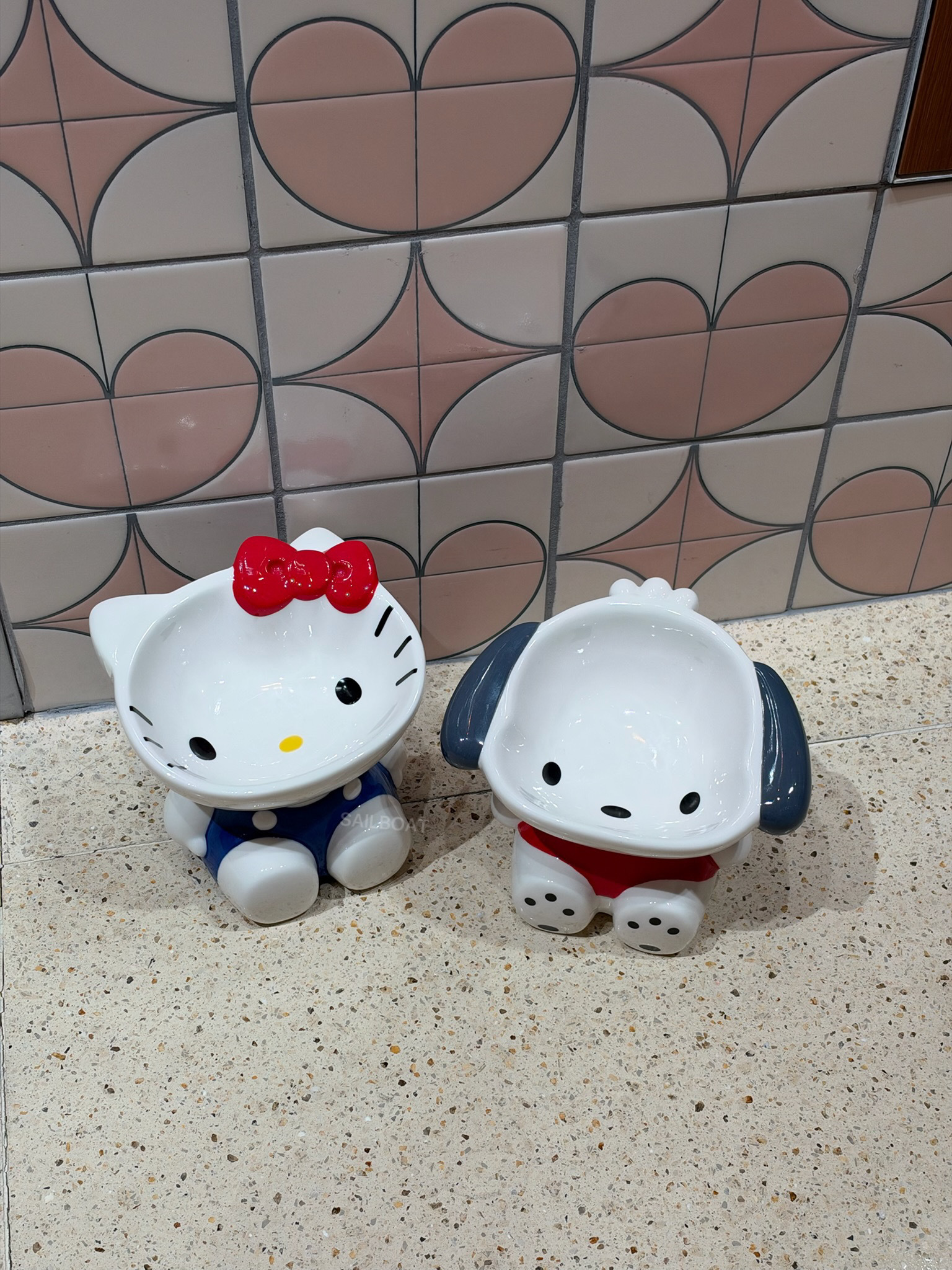 #預購 🇯🇵日本 三麗鷗 Sanrio House 三麗鷗 立體 高腳造型 寵物餐碗 2款