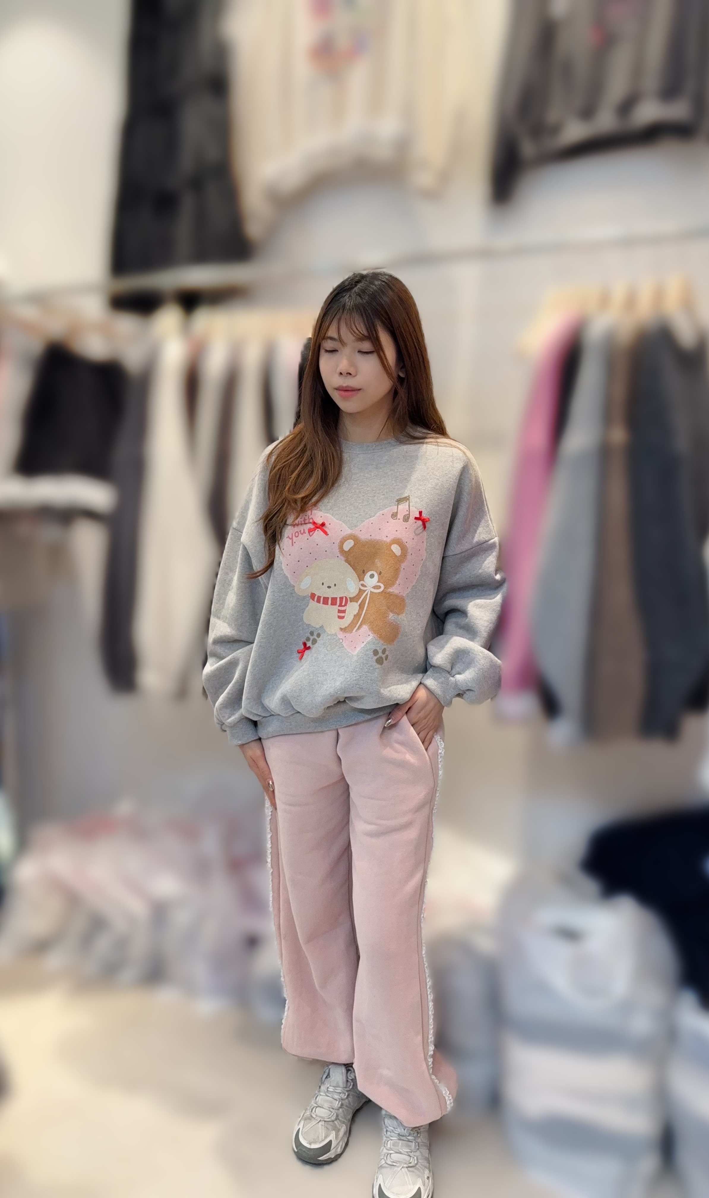EE18   韓風休閑毛底橡根褲  腰21-37 HIP46 長41 $ 469  校長價