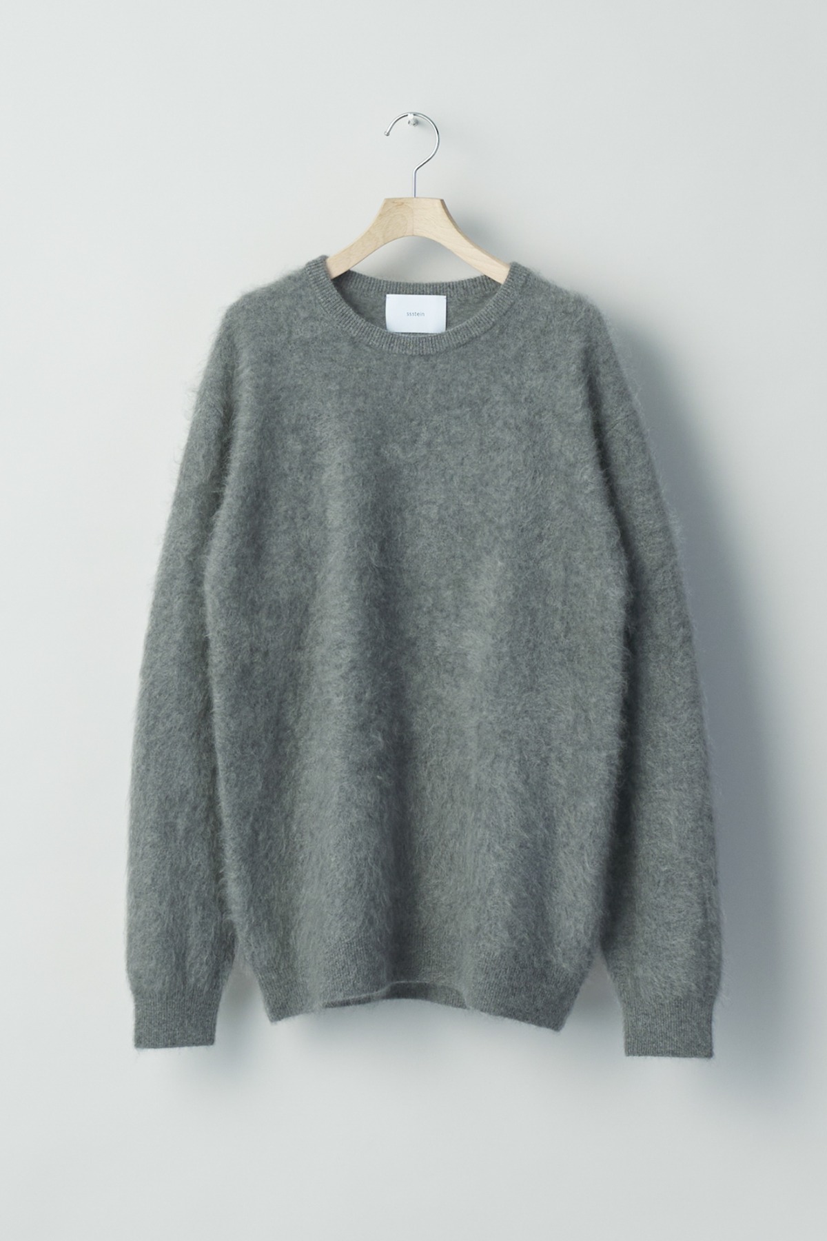 ssstein CASHMERE SHAGGY CREW NECK LS (3COL)