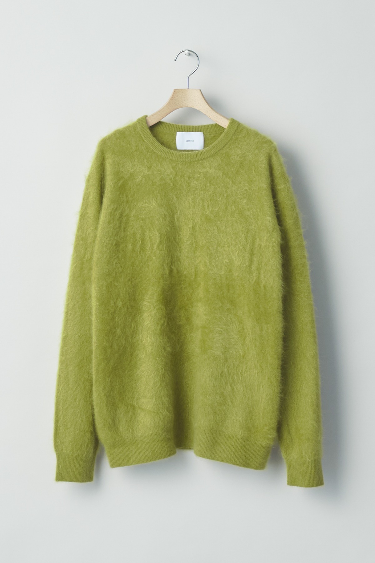 ssstein CASHMERE SHAGGY CREW NECK LS (3COL)