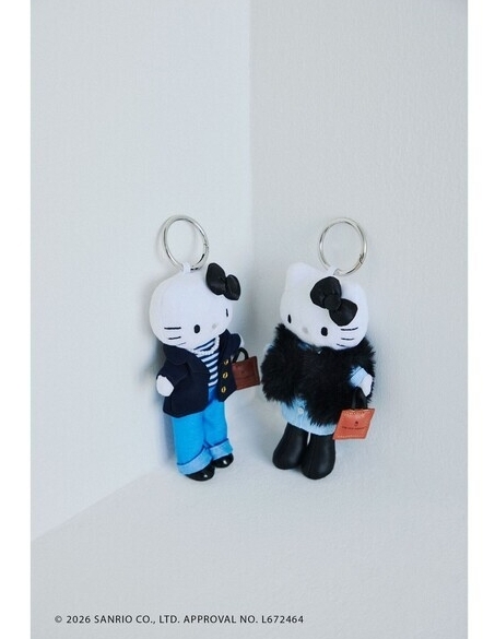 【Luxury】 HELLO KITTY X UNITED ARROWS MY MELODY 聯名款吊飾 長腿KITTY 美樂蒂三麗鷗三麗鷗角色吊飾鑰匙扣 UNITED ARROWS聯名 美樂蒂穿搭造型毛絨鑰匙扣