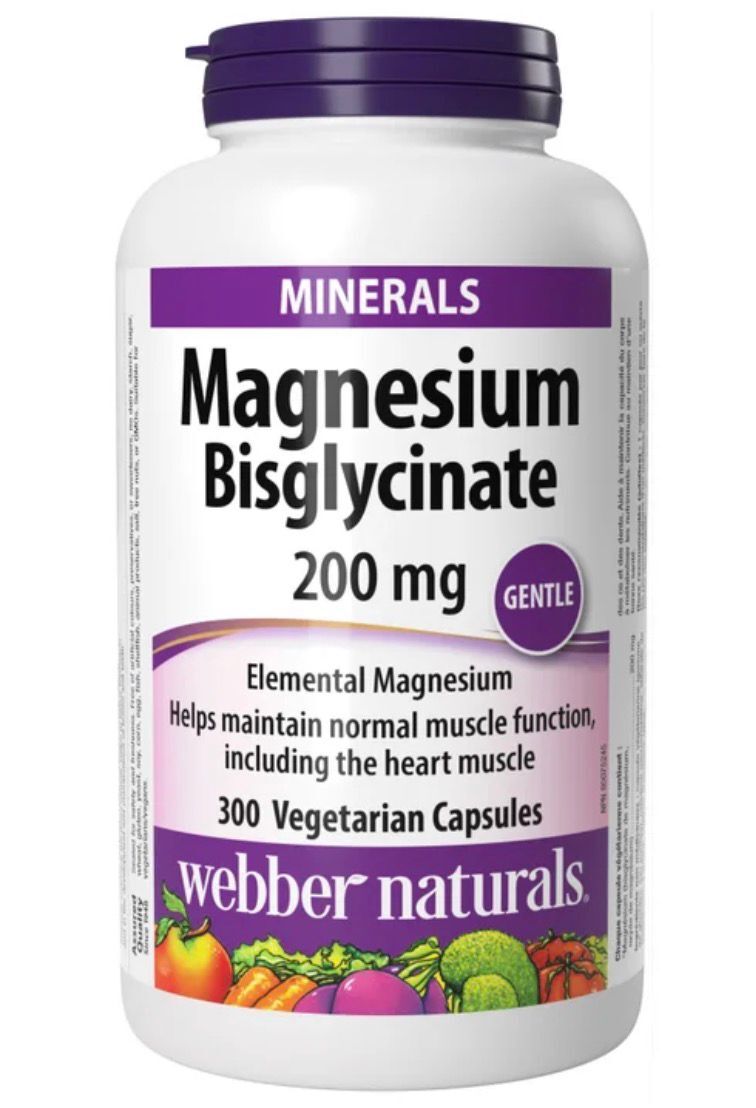 Webber Naturals 雙甘氨酸鎂200mg 300粒 CC39