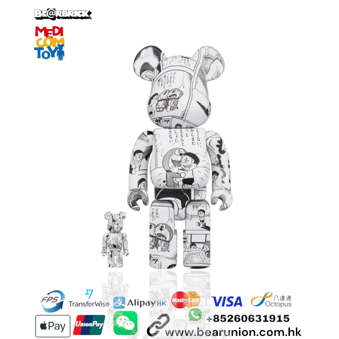 🎏預訂🎏Bearbrick 400% 100% ドラえもん コミック 多啦A夢 叮噹