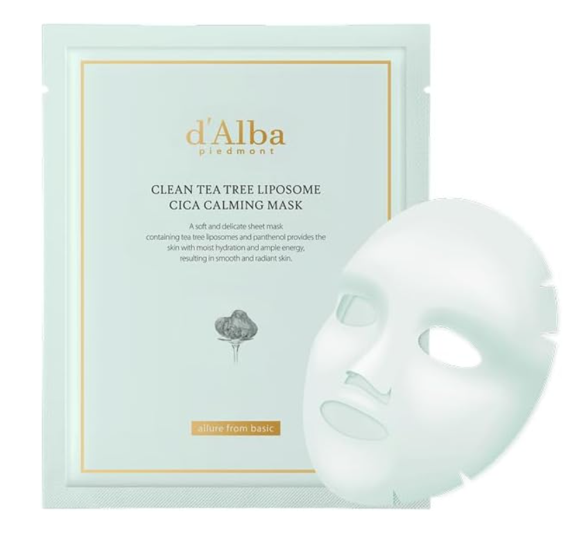 CR261021 - D24-d'Alba Clean Tea Tree Liposome Cica Calming Mask(25ml x 5)EXP:2028