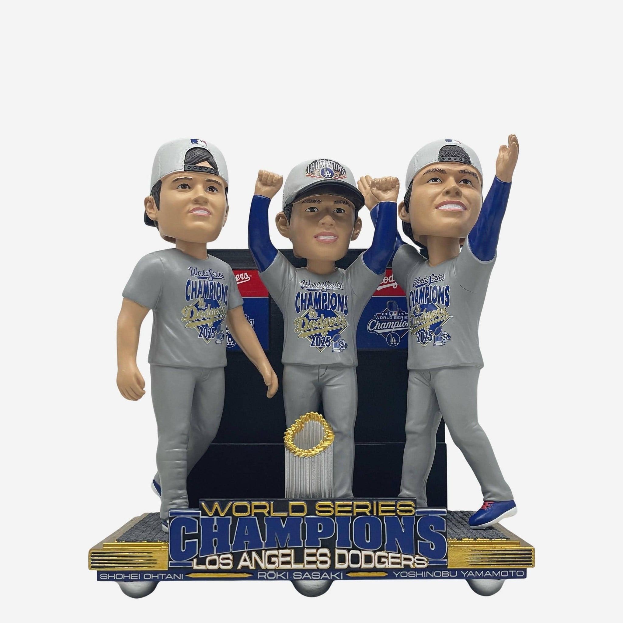 MLB公仔 Ohtani / Yamamoto / Sasaki Los Angeles Dodgers 洛杉磯道奇 日本三巨頭 Comeback of the Ages 公仔 Foco Mini Bobblehead 搖頭娃娃 全新含盒裝 限量325組