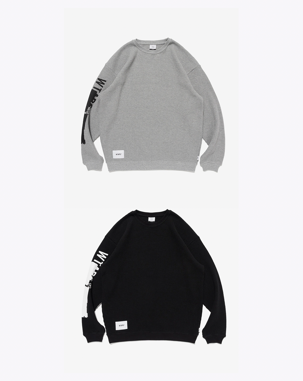 [現貨] WTAPS FW26 WAFFLE RIBBED / LS / COTTON | BLACK / GREY