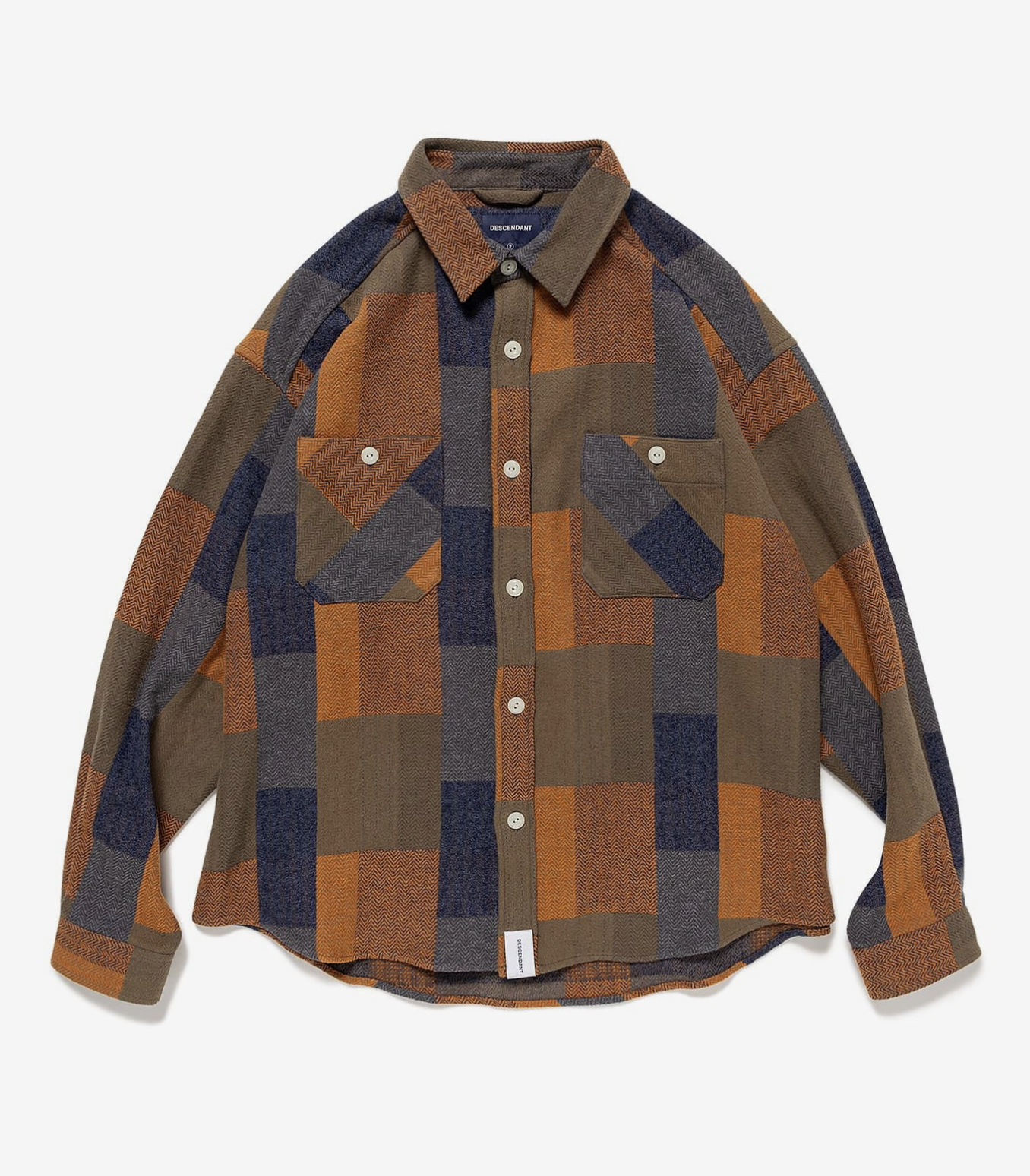 [現貨] DESCENDANT FW26 VANNING PLAID LS SHIRT | BROWN