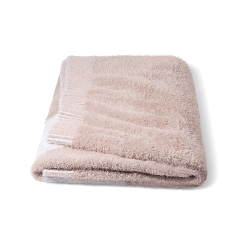 NIKE COZY EYELASH KNIT BLANKET 針織毯 雙人加大毛毯 毯子 被子 奶茶 N1014950209OS [台灣現貨]