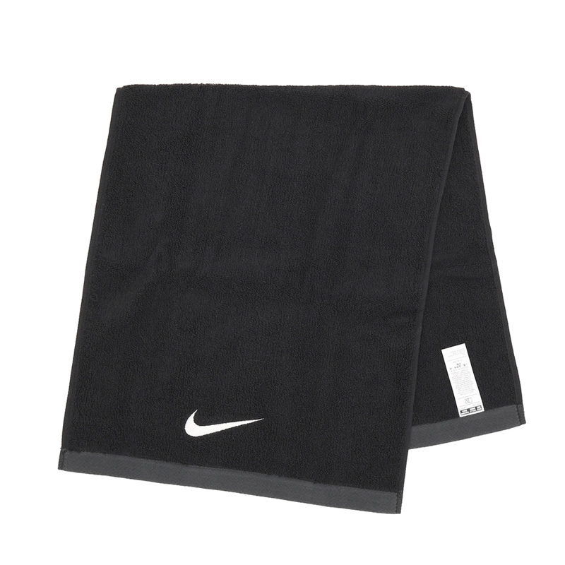 Nike Fundamental Towel  運動毛巾 80X35CM 純棉 黑 N1012438010MD [台灣現貨]
