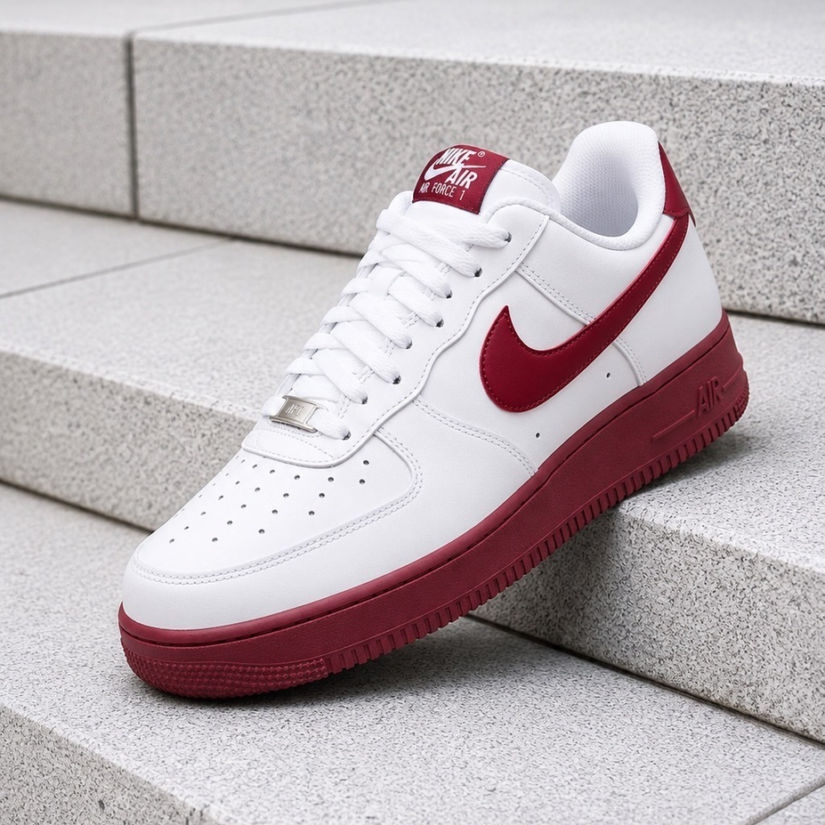 【預訂】NIKE AIR FORCE 1 07 白紅層-MEN