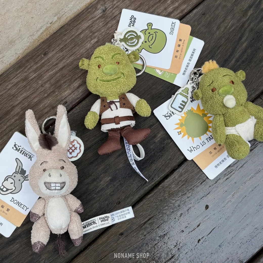 童年回憶 史瑞克 SHREK 毛絨 豆豆眼系列 MINI 吊飾 娃娃 四款