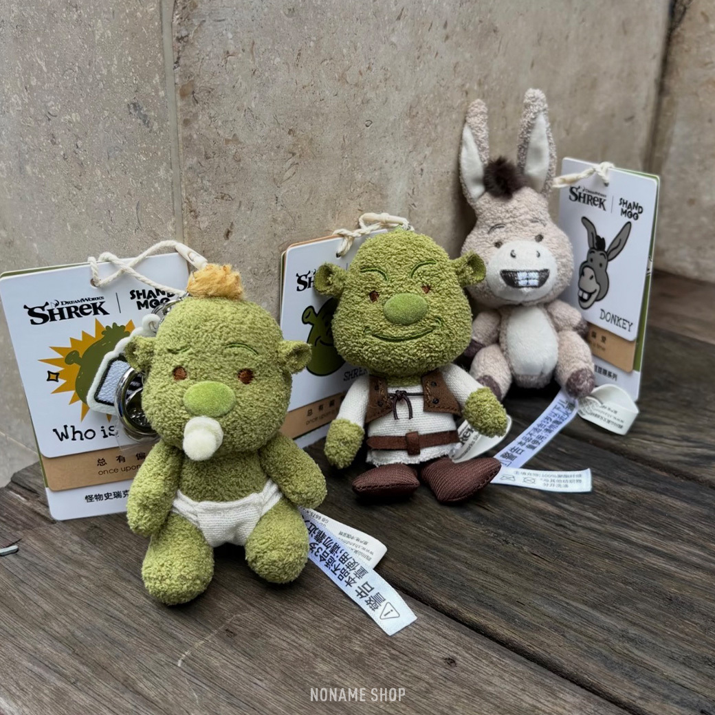 童年回憶 史瑞克 SHREK 毛絨 豆豆眼系列 MINI 吊飾 娃娃 四款