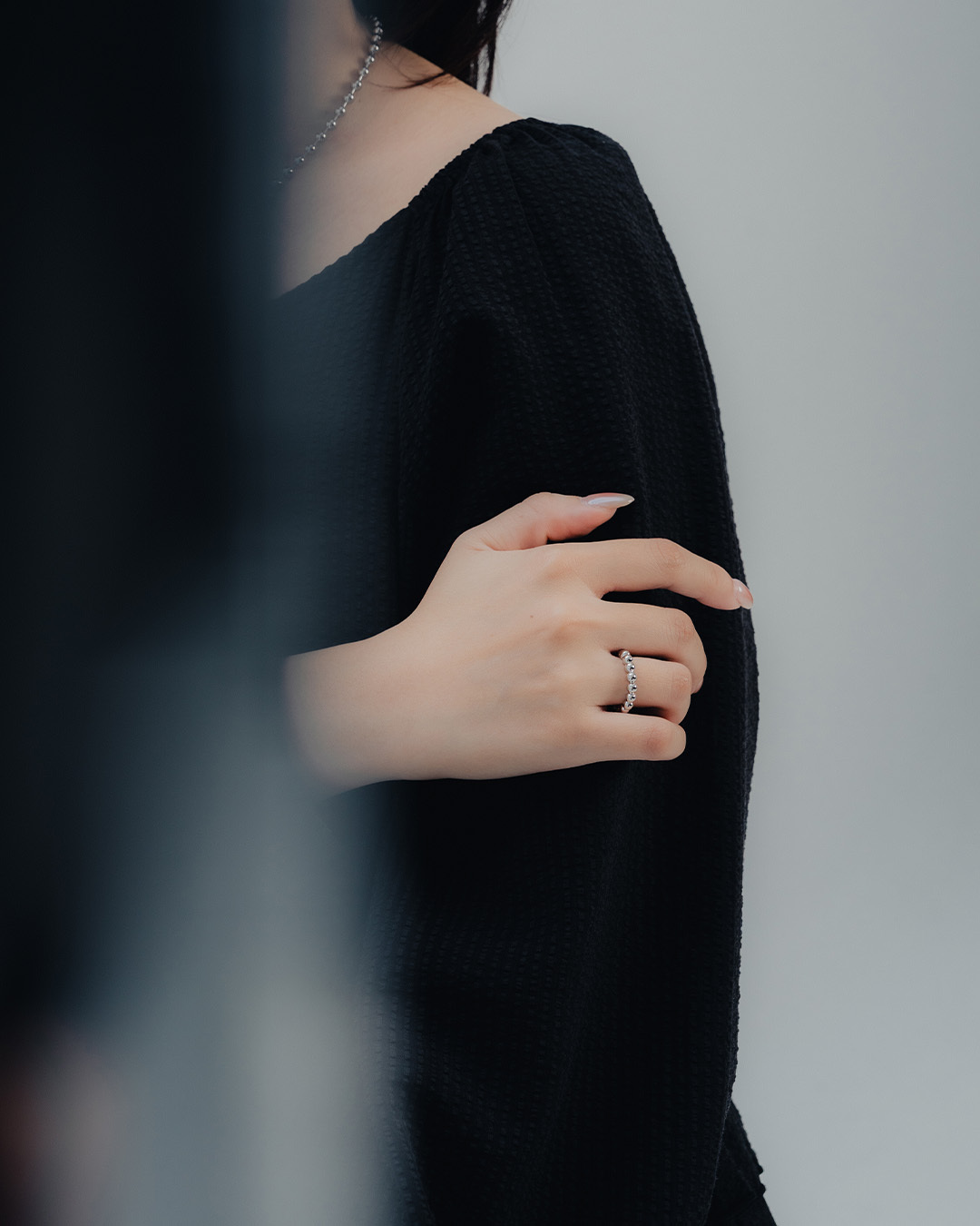 3D Adjustable Metal Bead Ring【07060278】in stock+pre-order