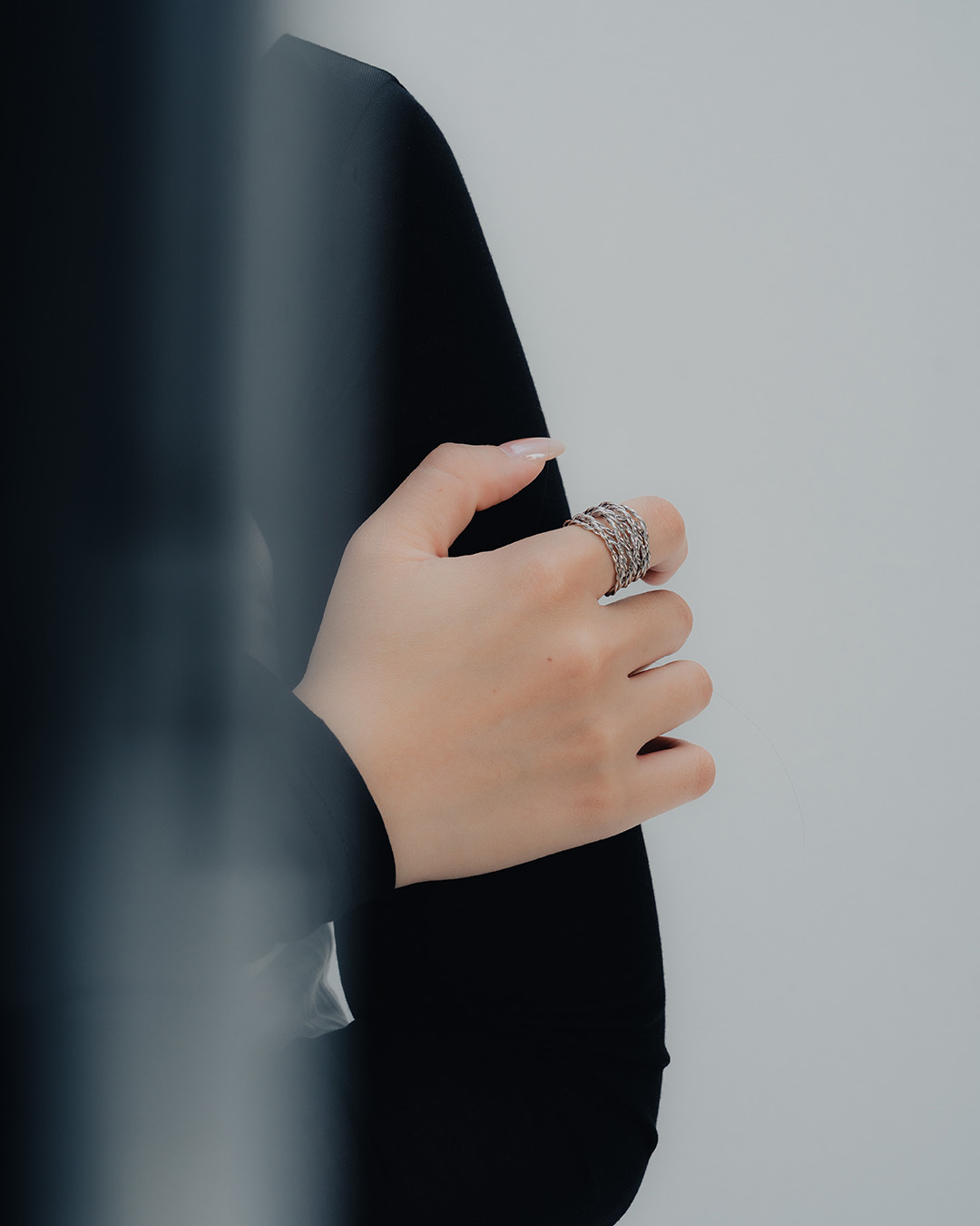 Twisted Line Design Wide Ring【07060280】in stock+pre-order